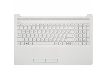 Клавиатура HP 15-da белая топ-панель