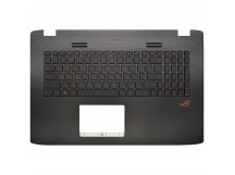 Топ-панель для ноутбука Asus ROG GL752VW черная с подсветкой