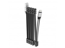 Кабель USB Hoco U103 Apple магнитный черный