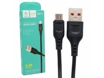 Кабель USB - Micro DENMEN D01V (черный) 1м