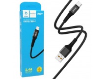 Кабель USB - Micro DENMEN D02V (черный) 1м