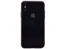 Чехол-накладка Glass Azur stone series для Apple iPhone X/iPhone XS (black)