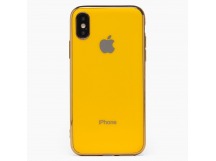 Чехол-накладка ORG SC154 матовый для "Apple iPhone XS Max" (yellow) (113004)