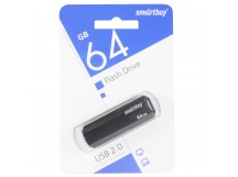Флеш-накопитель USB 64GB Smart Buy Clue чёрный