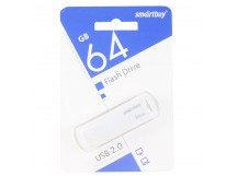 Флеш-накопитель USB 64GB Smart Buy Clue белый