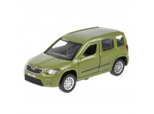 Машина Технопарк металл. Skoda Yeti зелёный (12см) откр.дв,багаж,в/к YETI-GN, шт