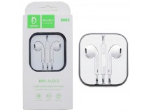 Гарнитура проводная вставная DENMEN DR05 (для iOS/Android) (цвет белый, разъём Mini-Jack 3.5 мм, в коробочке)