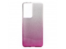 Чехол-накладка - SC097 Gradient для Samsung SM-G998 Galaxy S21 Ultra (purple/silver)