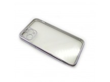 Чехол iPhone 11 Pro (6.1) Силикон Прозрачный (Style under iPhone 12) Фиолетовый