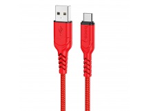 Кабель USB - Type-C Hoco X59, красный 1м