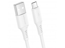 Кабель USB - micro USB Borofone BX47 Coolway (100см) белый