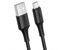Кабель USB - micro USB Borofone BX47 Coolway (100см) черный