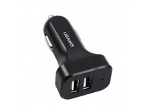                         Автомобильное ЗУ USB USAMS CC087 C13 2USB/2.1A + кабель iPhone 5 (черный)*