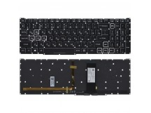 Клавиатура Acer Nitro 5 AN515-55 черная с подсветкой (RTX2060 широкий шлейф клавиатуры)