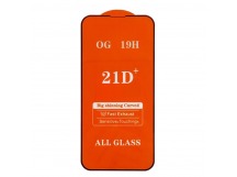 Защитное стекло iPhone 13 Mini (Full Glue) тех упаковка Черное