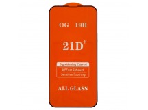 Защитное стекло iPhone 13 Pro Max (Full Glue) тех упаковка Черное
