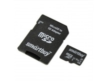 Карта памяти MicroSD 128GB Smart Buy Сlass 10 Advanced U3 V30 A1 (55/90 Mb/s)+ SD адаптер