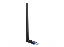 Wi-Fi USB-адаптер Tenda U10, 802.1ac, Двухдиапазонный,до 650Мбит/с (433+200), антенна 1*6dBi внешняя