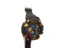 Часы наручные SBAO мужские с силиконовым ремешком (black/gold) (8039)