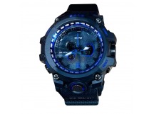 Часы наручные SBAO мужские с силиконовым ремешком (black/blue) (8049)