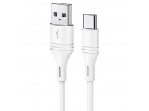 Кабель USB - Type-C Borofone BX43 ПВХ 1м (White)