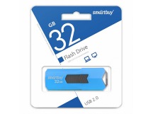 Флэш накопитель USB 32 Гб Smart Buy STREAM (blue) (100825)