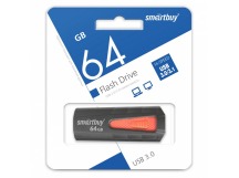 Флэш накопитель USB 64 Гб Smart Buy IRON 3.0 (black/red) (114845)