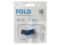 Флэш накопитель USB 16 Гб Qumo Fold (blue) (133036)