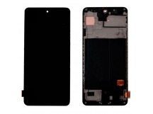 Дисплей для Samsung A515 модуль Черный - (AMOLED)
