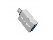 Адаптер Borofone BV2 Micro USB OTG Adapter (silver)