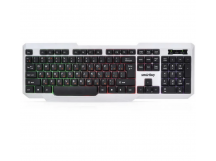 Клавиатура SmartBuy ONE 333, USB, белая-черная, проводная, подсветка (1/20)