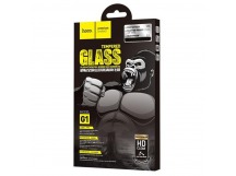 Защитное стекло Hoco G1 IPhone 13 mini (5.4), ударопрочное, 3D, цвет черный