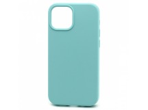 Чехол-накладка Silicone Case без лого для Apple iPhone 13 mini (полная защита) (044) светло голубой
