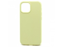 Чехол-накладка Silicone Case без лого для Apple iPhone 13 mini (полная защита) (051) светло желтый