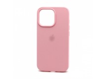 Чехол-накладка Silicone Case с лого для Apple iPhone 13 Pro (полная защита) (006) розовый