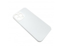 Чехол iPhone 13 Pro Max Silicone Case (Full Camera/No Logo) №02 Белый