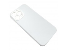 Чехол iPhone 13 Pro Max Silicone Case (Full Camera/No Logo) №02 Белый