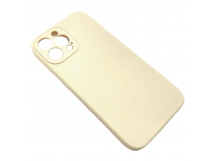 Чехол iPhone 13 Pro Max Silicone Case (Full Camera/No Logo) №20 Античный Белый