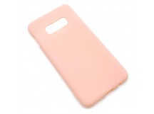 Чехол Samsung S10Е (2019) Силикон Матовый Розовый Песок