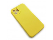 Чехол iPhone 11 Pro Silicone Case (Full Camera/No Logo) №09 Блестящий Желтый