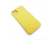 Чехол iPhone 11 Pro Max Silicone Case (Full Camera/No Logo) №14 Желтый