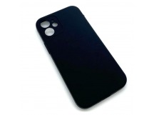 Чехол iPhone 12 Mini Silicone Case (Full Camera/No Logo) №01 Черный