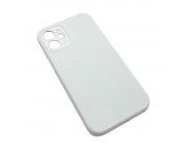 Чехол iPhone 12 Mini Silicone Case (Full Camera/No Logo) №02 Белый