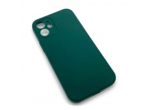 Чехол iPhone 12 Mini Silicone Case (Full Camera/No Logo) №08 Зеленый Сосновый Лес