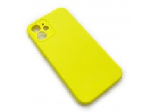 Чехол iPhone 12 Mini Silicone Case (Full Camera/No Logo) №09 Блестящий Желтый