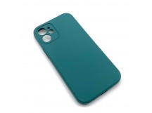 Чехол iPhone 12 Mini Silicone Case (Full Camera/No Logo) №13 Сосновая Хвоя Зеленая