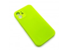 Чехол iPhone 12 Mini Silicone Case (Full Camera/No Logo) №21 Блестящий Зеленый