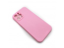 Чехол iPhone 12 Pro Max Silicone Case (Full Camera/No Logo) №07 Розовый