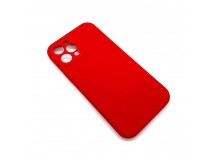 Чехол iPhone 12 Pro Max Silicone Case (Full Camera/No Logo) №12 Красный