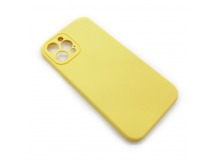 Чехол iPhone 12 Pro Max Silicone Case (Full Camera/No Logo) №14 Желтый